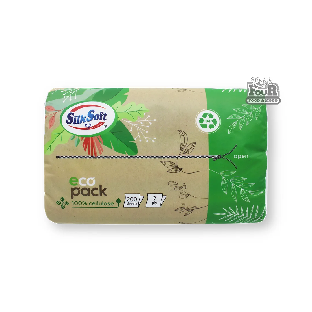 Napkins "Silk Soft eco pack" two-layer 200pcs